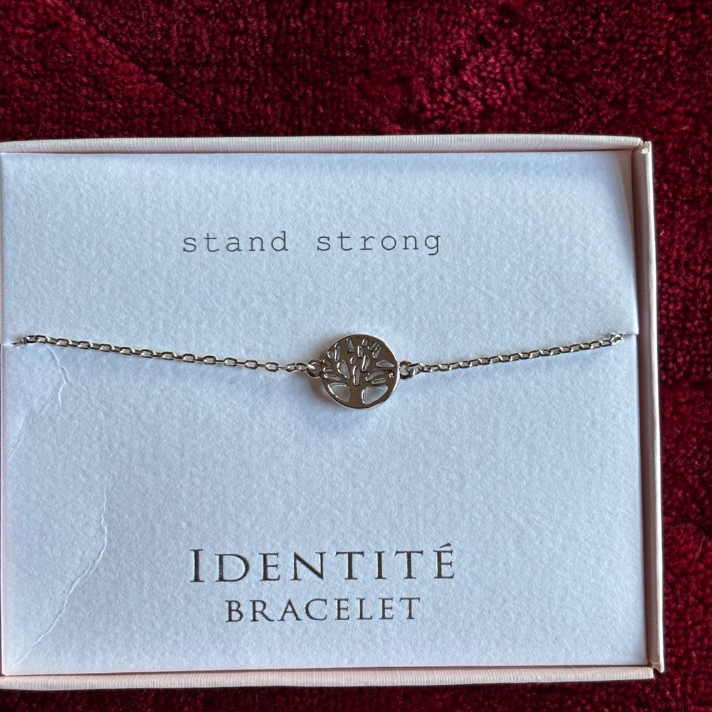 Silver Tree Charm Bracelet